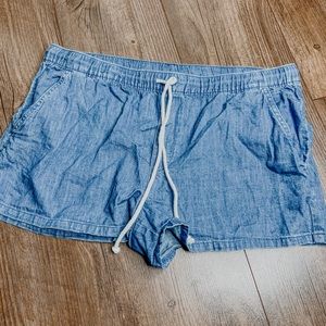 AERIE DENIM PULL ON SHORTS